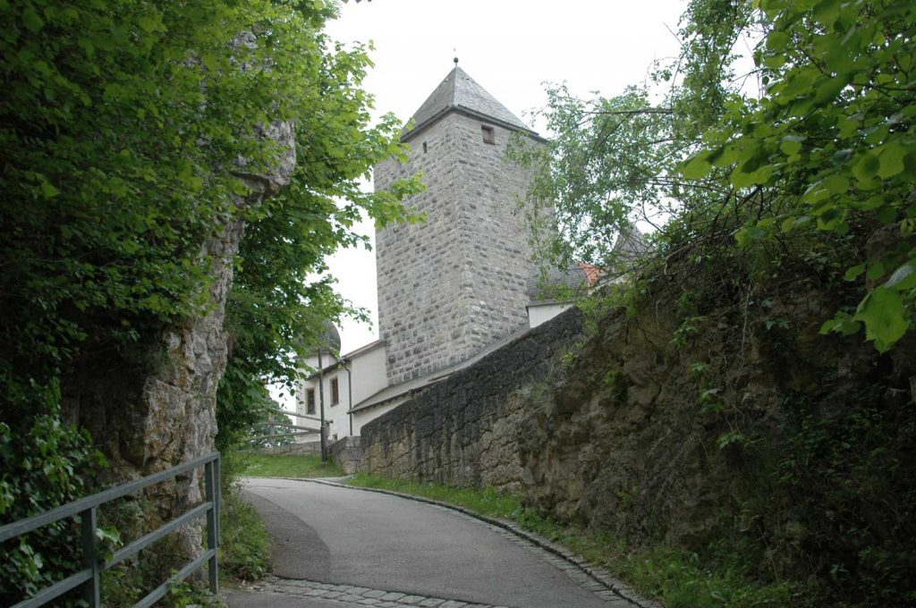 Aufgang zur Burg Prunn Altmühltal