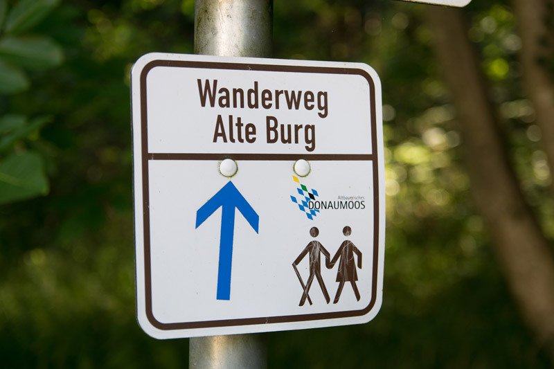 Wanderweg Alte Burg Donaumoos